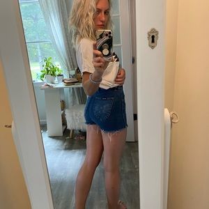 Rollas cut off distressed high waisted shorts